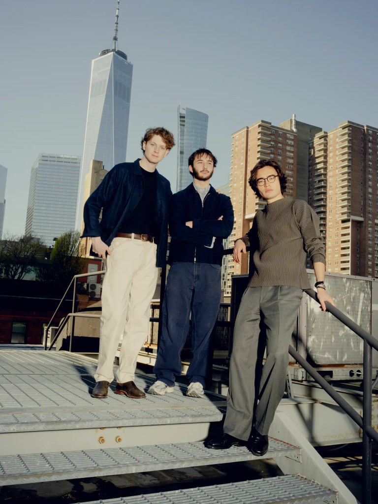 Aaru founders Cam Fink, John Kessler, and Ned Koh in New York.